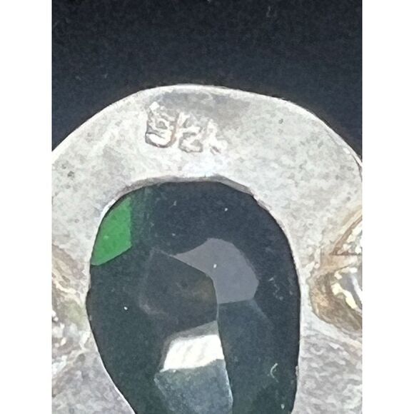 art multi gemstone crysophrase biwa pearl quartz sterling silver necklace 19.5" - Picture 8 of 13